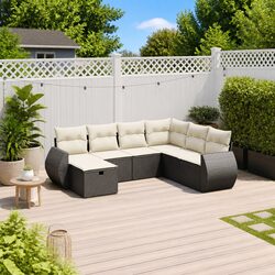 7 Piece Garden Sofa Set for Outdoor Relaxation