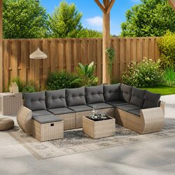Effortless Outdoor Relaxation: 9-Piece Garden Sofa Set