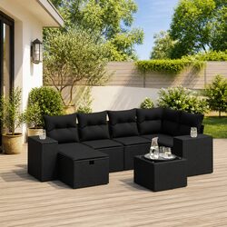 7-Piece Garden Sofa Set: Simple and Elegant