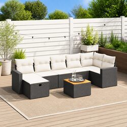 Compact 8-Piece Garden Sofa Set for Outdoor Relaxation