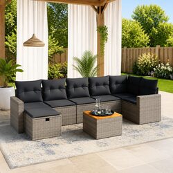 8 Piece Garden Sofa Set for Outdoor Relaxation