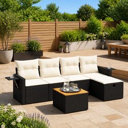 Compact and Reliable 6-Piece Garden Sofa Set