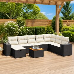 Compact and Stylish 9 Piece Garden Sofa Set
