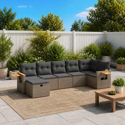 7 Piece Grey Garden Sofa Set: Outdoor Furniture Made Easy