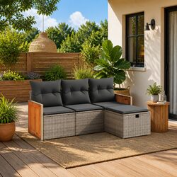 4 Piece Garden Sofa Set