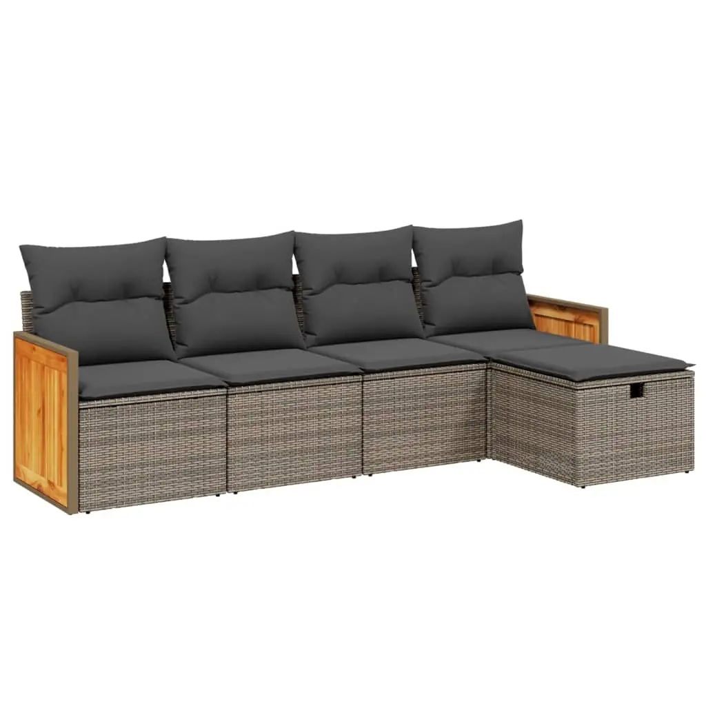 5-Piece Outdoor Sofa Set with Cushions
