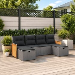 6-Piece Outdoor Garden Sofa Set