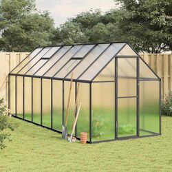 Compact Greenhouse with Aluminium Frame and Vents