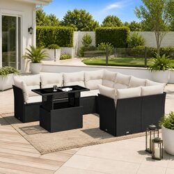 9 Piece Garden Sofa Set