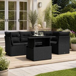 6 Piece Outdoor Sofa Set