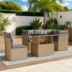 6 Piece Garden Sofa Set: Stylish and Functional