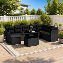 9 Piece Garden Sofa Set