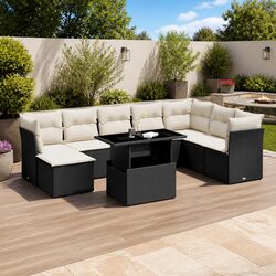 Effortless Outdoor Living - 9 Piece Garden Sofa Set