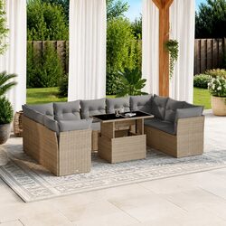 10-Piece Garden Sofa Set