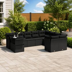 10 Piece Garden Sofa Set: Compact and Stylish
