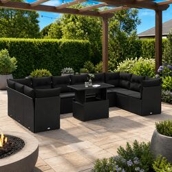 Compact and Functional 11 Piece Outdoor Sofa Set