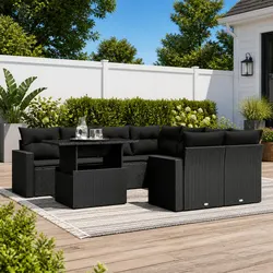 Your Perfect Garden Sofa Set: 9 Pieces with Cushions