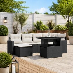 Compact and Elegant 7 Piece Garden Sofa Set