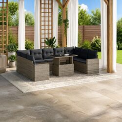 10 Piece Garden Sofa Set: Quality Outdoor Furniture