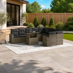 Concise and Functional 10 Piece Garden Sofa Set