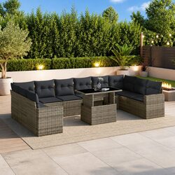 11-Piece Garden Sofa Set for Outdoors