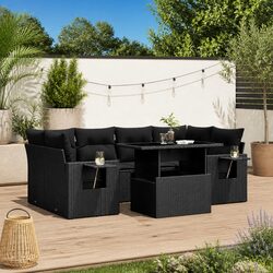 Compact and Stylish 7 Piece Garden Sofa Set