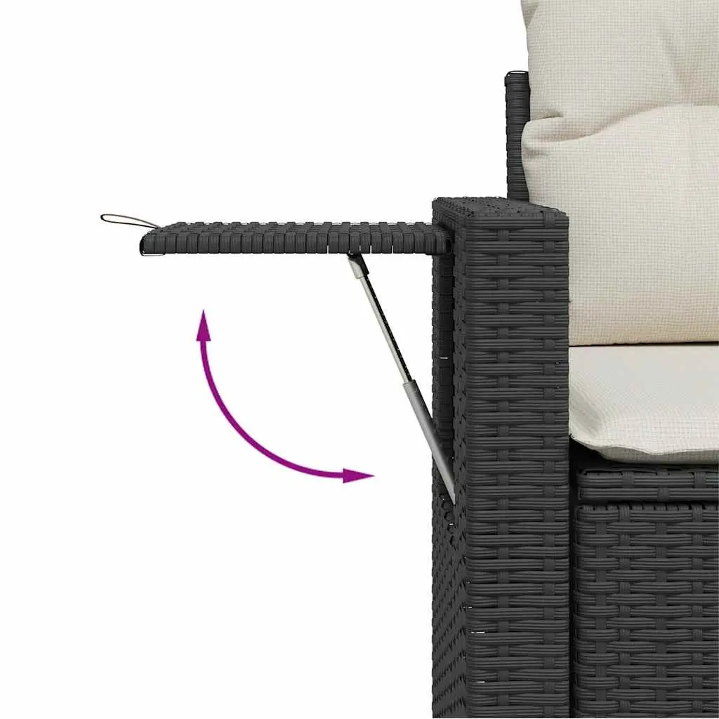 6-Piece Garden Sofa Set with Adjustable Table Height