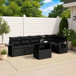 Concise and Stylish 7 Piece Garden Sofa Set