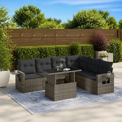 Compact and Versatile 7 Piece Garden Sofa Set