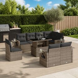 Compact and Stylish 9 Piece Garden Sofa Set