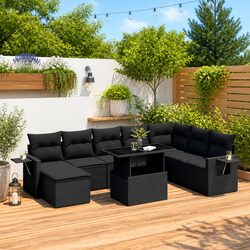 Concise 8 Piece Outdoor Garden Sofa Set