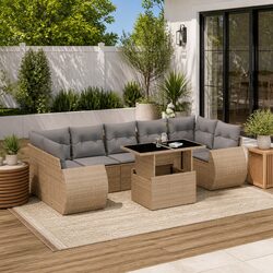 8-Piece Garden Sofa Set for Outdoors