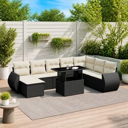 Compact and Stylish 9 Piece Garden Sofa Set