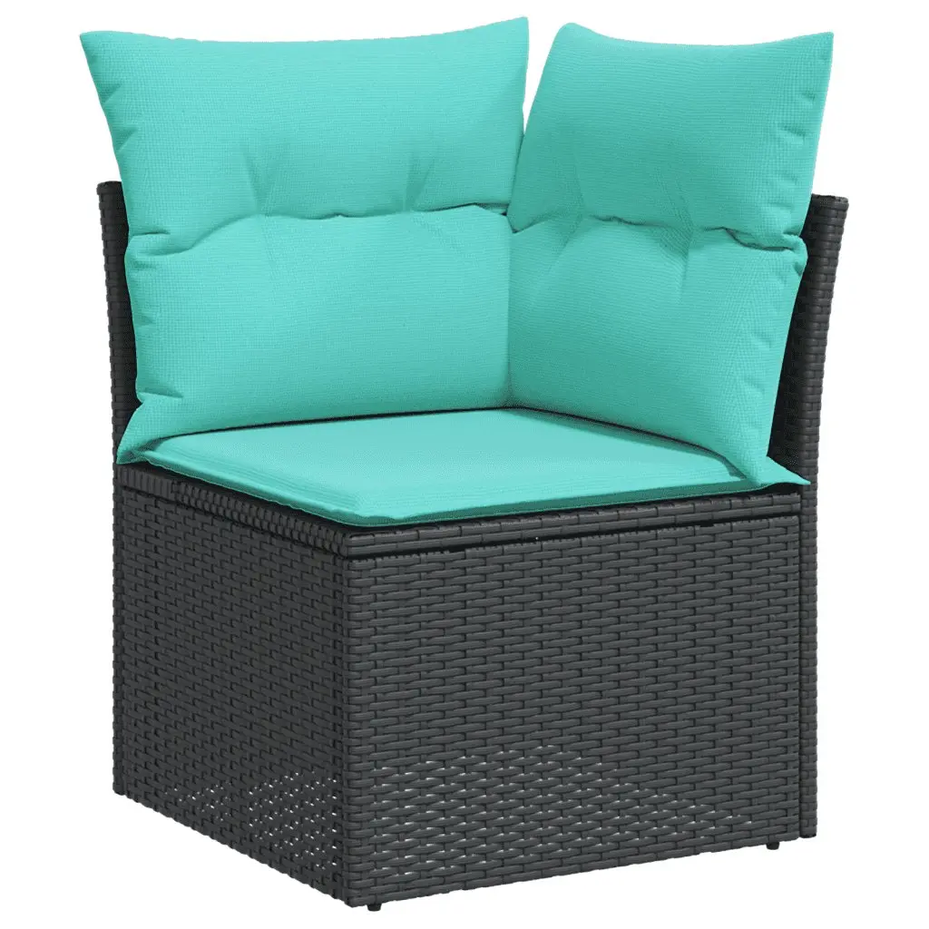 Garden Sofa Set 10 Piece Outdoor Furniture Beige Poly Rattan Modular Patio