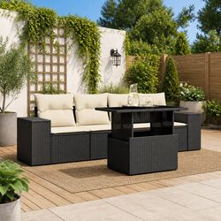 5 Piece Modular Outdoor Sofa Set with Cushions