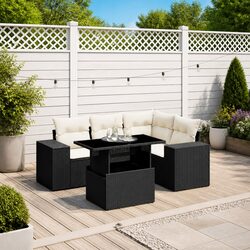 5-Piece Outdoor Sofa Set with Cushions - Simple Comfort