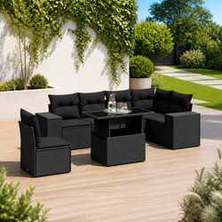 7 Piece Outdoor Sofa Set: Sleek and Functional