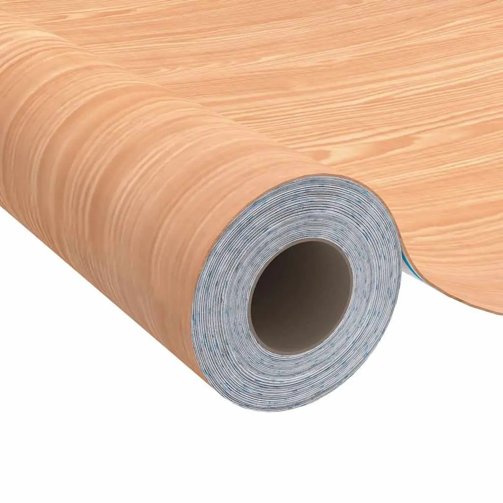 Self-Adhesive Door Film Brown 210x90cm Wood Grain PVC Decor Furniture Covering