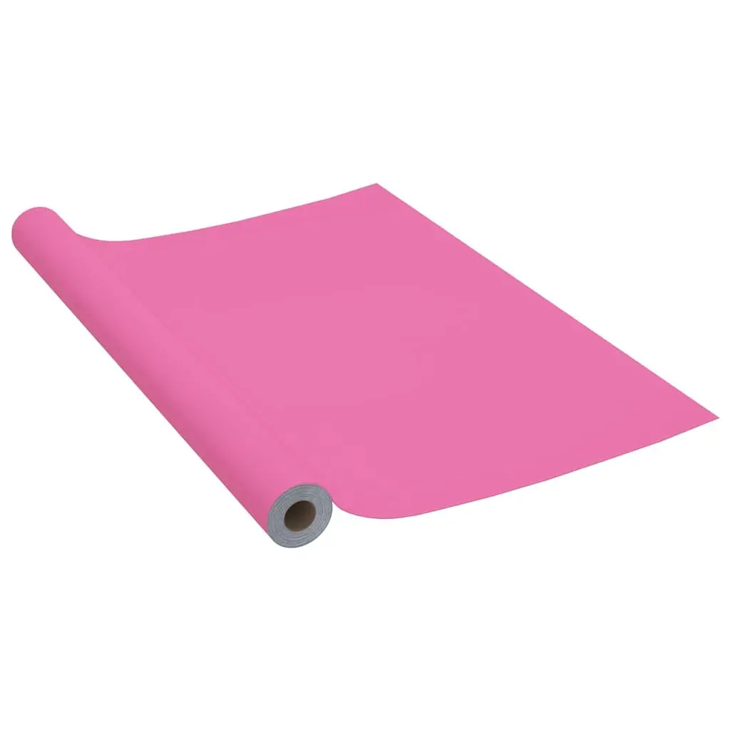 Self-Adhesive Furniture Film Pink 500x90cm High Gloss Decorative Vinyl Decor