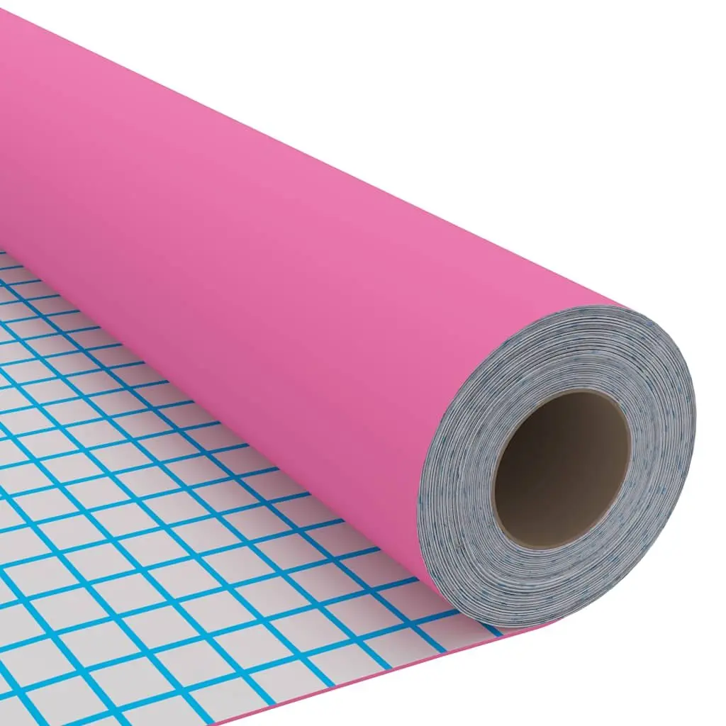 Self-Adhesive Furniture Film Pink 500x90cm High Gloss Decorative Vinyl Decor