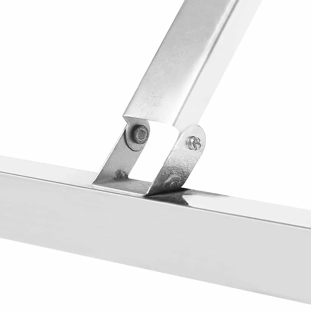 Folding Work Table Stainless Steel 100x60x80cm Reinforced Tabletop