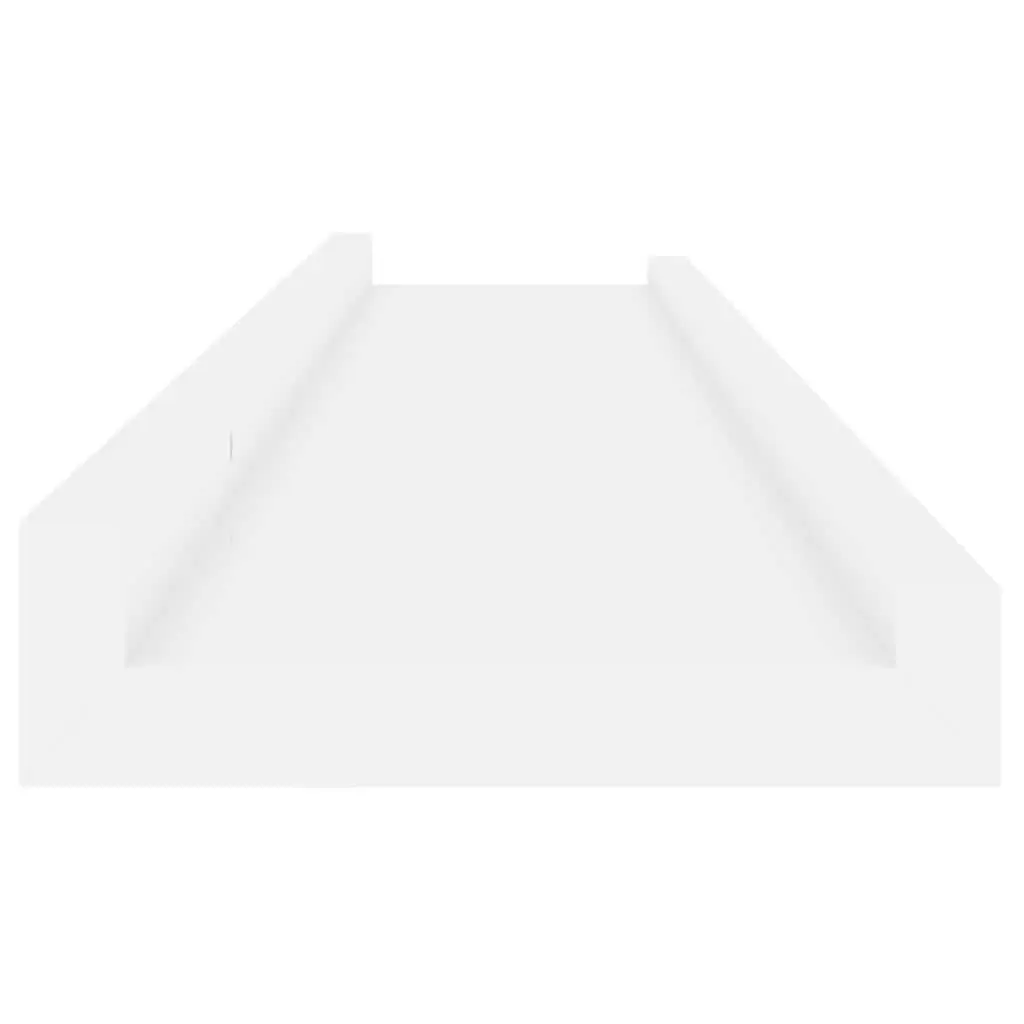 Wall Shelves High Gloss White 80 x 9 x 3 cm Floating Storage Display Unit 2 Piece