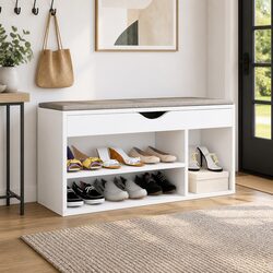 Shoe Bench with Cushion: Simple, Effective Design