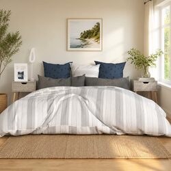 Bedside Cabinets in Grey, Set of 2