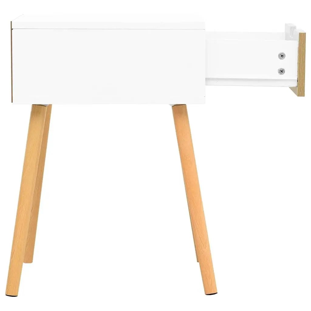 Bedside Cabinets White Sonoma Oak 2 Piece Engineered Wood Nightstands Storage
