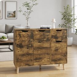 Brown Sideboard Storage Cabinet with Ample Space