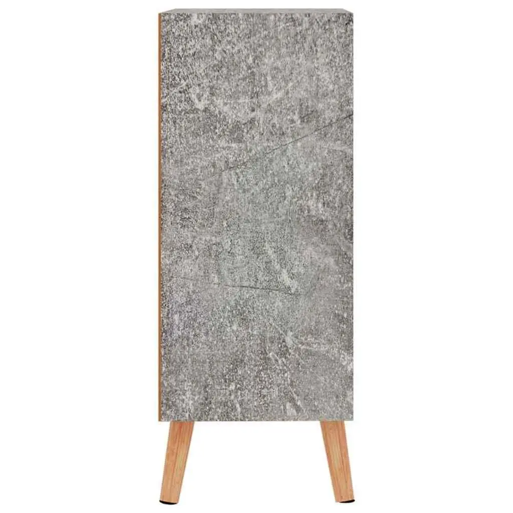 Sideboard Grey Engineered Wood 60W x 30D x 72H cm Storage Cabinet Living Room Cupboard Buffet