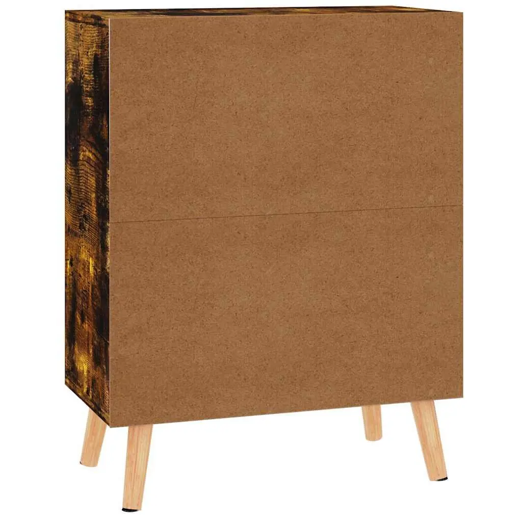 Sideboard Brown Engineered Wood Storage Cabinet Living Room Furniture