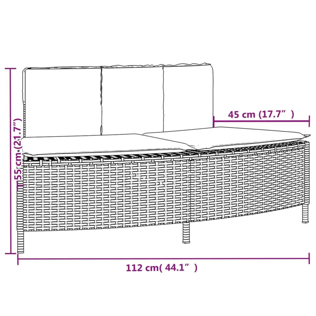 Hot Tub Surround Grey Acacia Wood Step Poly Rattan Outdoor Use