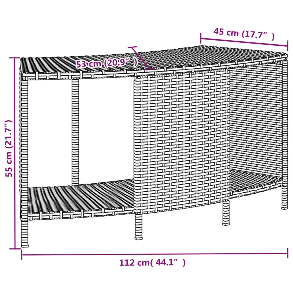 Hot Tub Surround Grey Rattan Wood Step Spa Outdoor Storage Bench